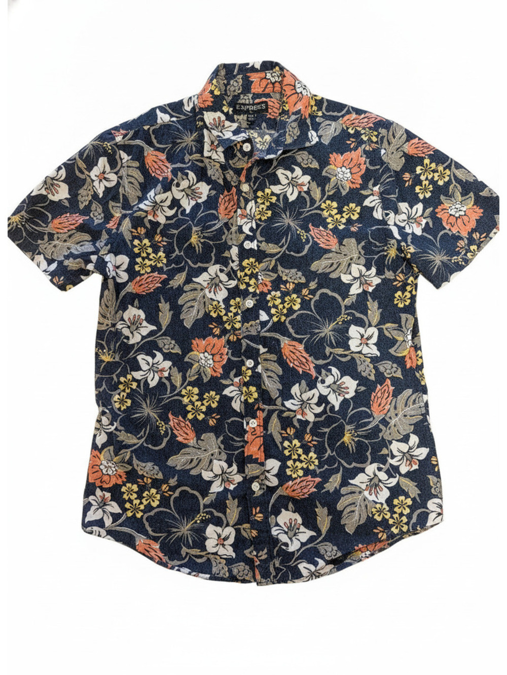 Express Woman’s Floral Tropical Button Up Medium
